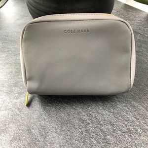 Cole Haan Gray/Yellow Cosmetic Bag